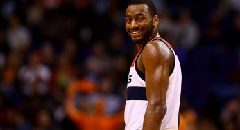 John Wall blocks Jerryd Bayless’ shot then hits him with the mean mug [Video]