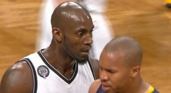 Kevin Garnett blows in David West’s ear [video]