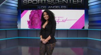 Nicki Minaj drops by SportsCenter [Video]