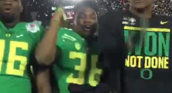 Oregon Players Do Tomahawk Chop While Saying “No Means No” [Video]
