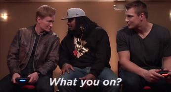 Marshawn Lynch and Rob Gronkowski on Conan is the BEST STUFF EVER [Video]