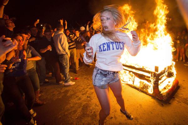 Uk Fans Riot Following Final Four Loss Video Jocks And Stiletto Jill 