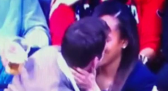 Kiss-Cam Gone Wrong Or Clever Stunt? [Video]