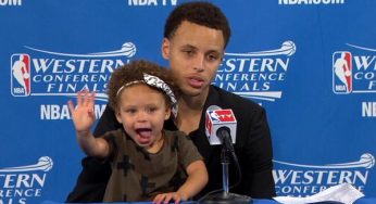 Stephen Curry’s 2-Year-Old Daughter Riley Was The Real Star Of Warriors vs Rockets [Video]