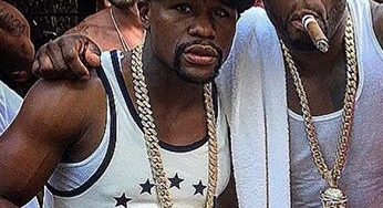 Floyd Mayweather Jr. and 50 Cent Partying In Miami
