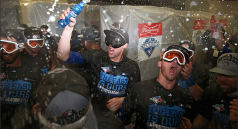The Toronto Blue Jays Celebrate Division Title In Epic Fashion [Video]