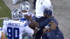 Greg-Hardy-Dez-Bryant-Sideline