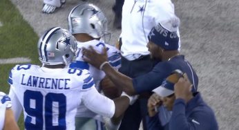 Greg Hardy Goes Crazy On Cowboys Special Team And Dez Bryant