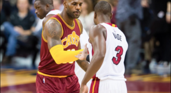 Dwade And LeBron Share Bestie Secret Handshake Plus Dabs With Tristian Thompson
