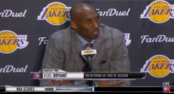 Kobe Bryant Officially Announces Retirement