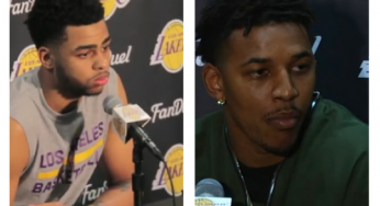 Nick Young and D’Angelo Russell Address the Media over Leaked Video
