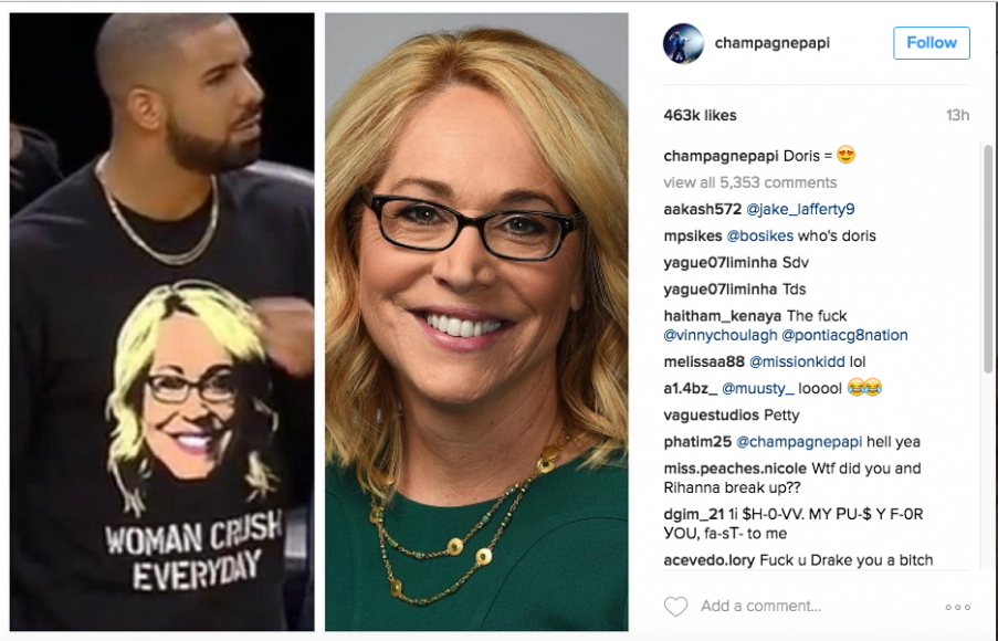 Drake Gets Date With Doris Burke But Roasted By Durant & Draymond at # 