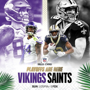NFL 2020 Wild Card Match Vikings vs Saints