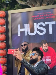 LeBron James attends "Hustle" premiere